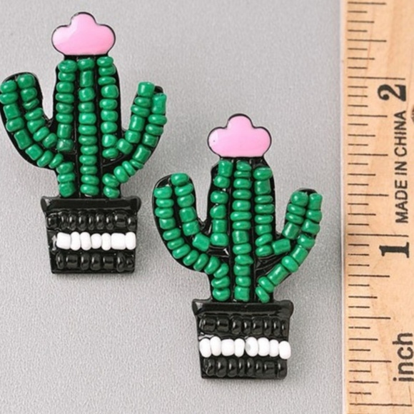 Adorable CACTUS earrings - Picture 2 of 2